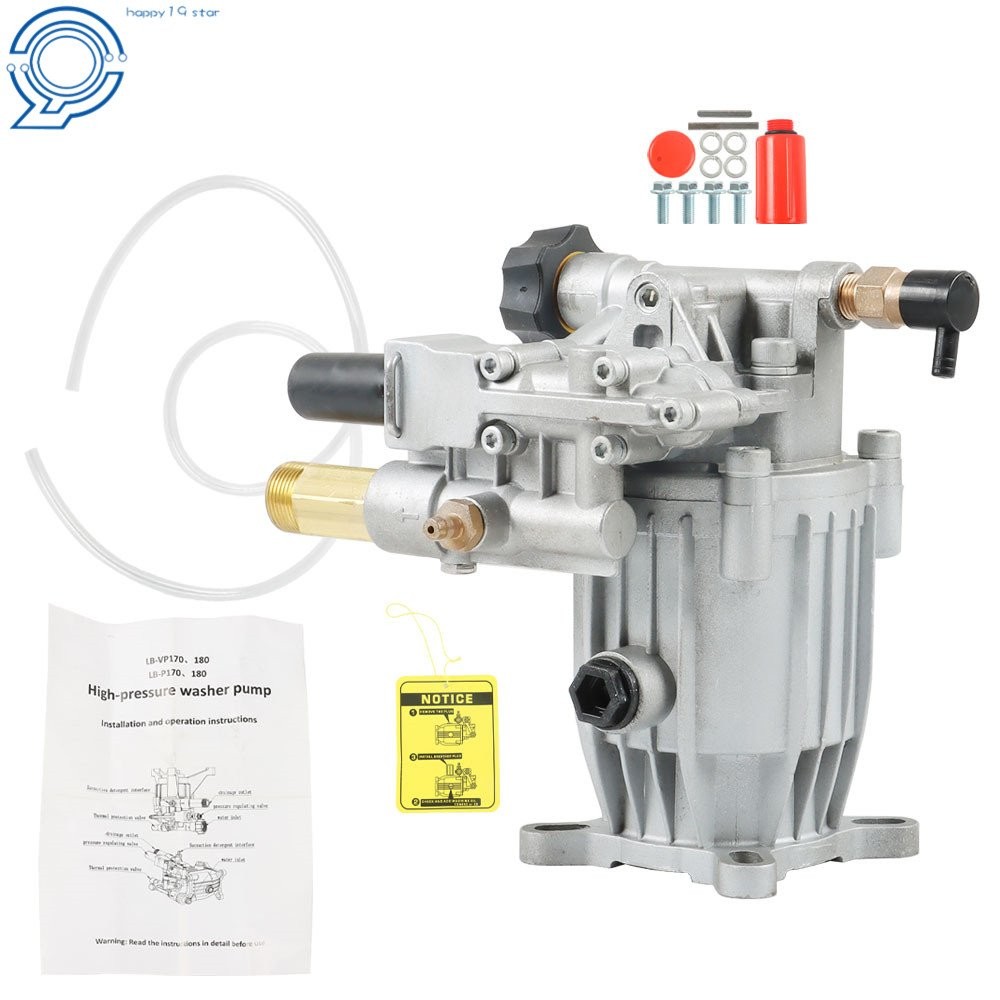 Pressure Washer Pump Horizontal 3/4″ Shaft MAX 3000 PSI,2.5 GPM,Oil Sealed 5.5HP