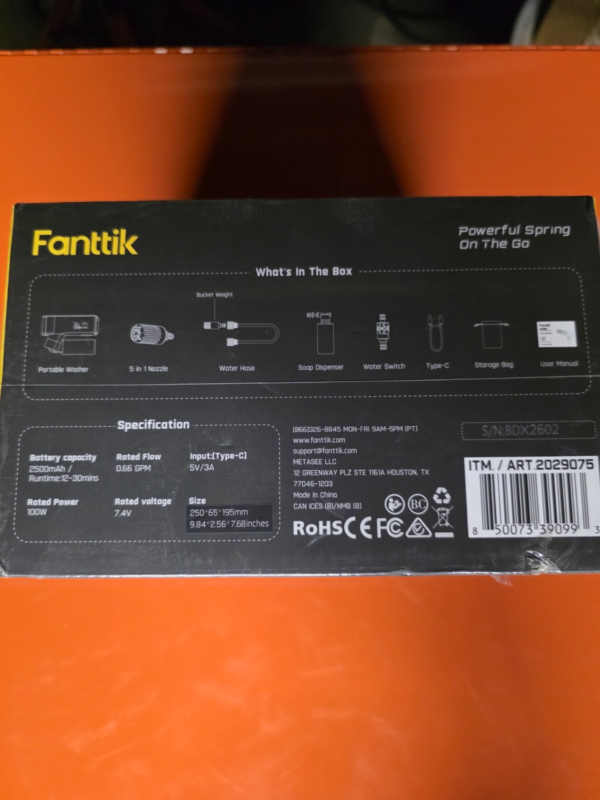 Fanttik K200 Flip Cordless Pressure Washer, Digital Display, 5-in-1 Nozzle