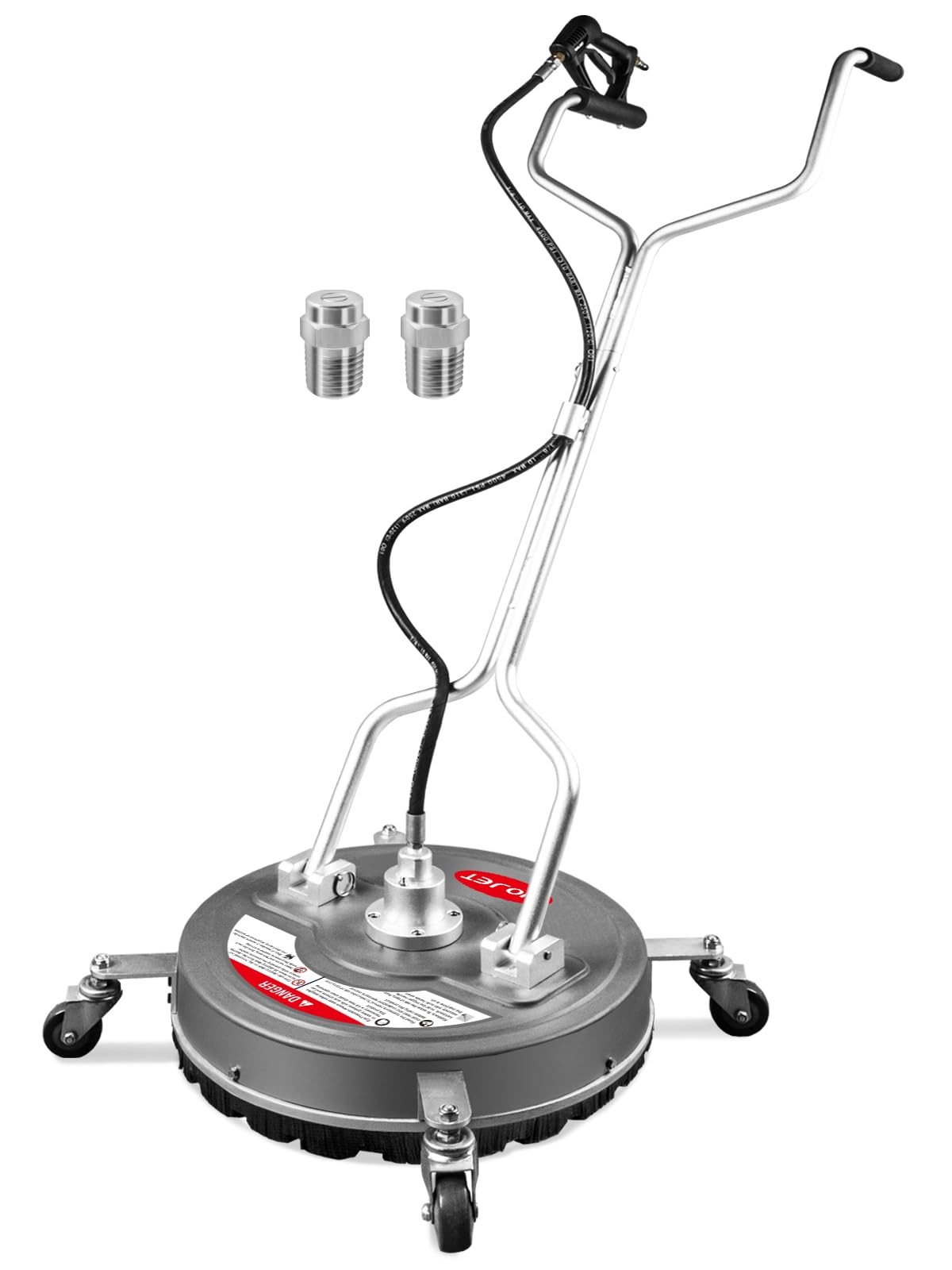 18” Pressure Washer Surface Cleaner with 4 Wheels & Dual Handles, 4500PSI Sur…