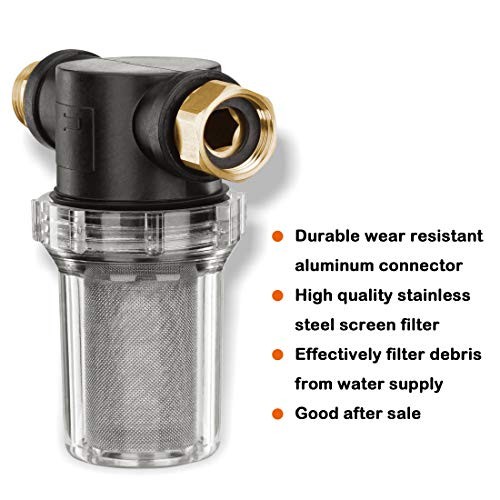 Hose Filter Attachment Line Water Hose Filter with 100 Mesh and 40 Mesh 1 Pcs