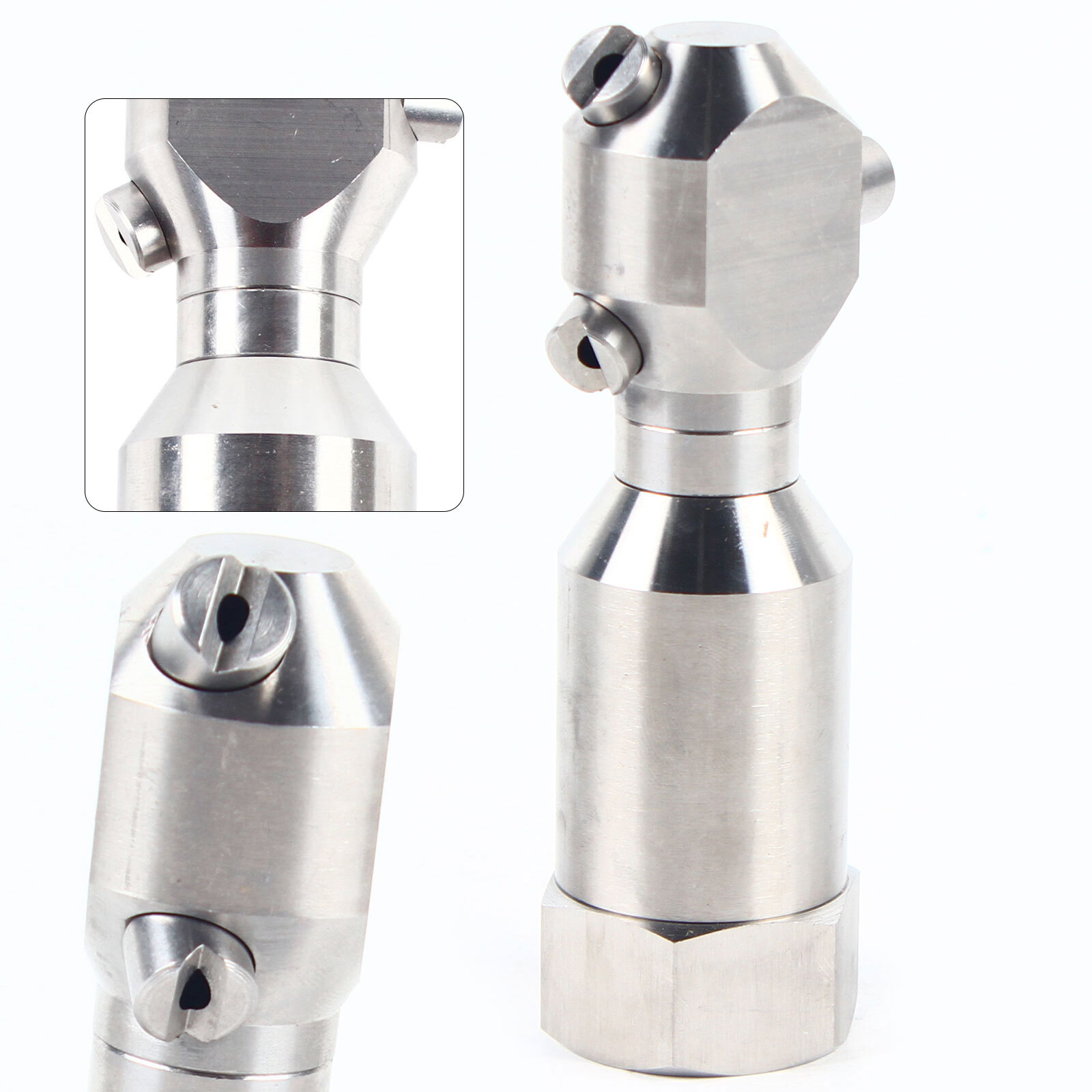 1″ Continuous Cleaning Jetting Nozzle Rotary Spinning Drain Sewer Jetter Nozzles