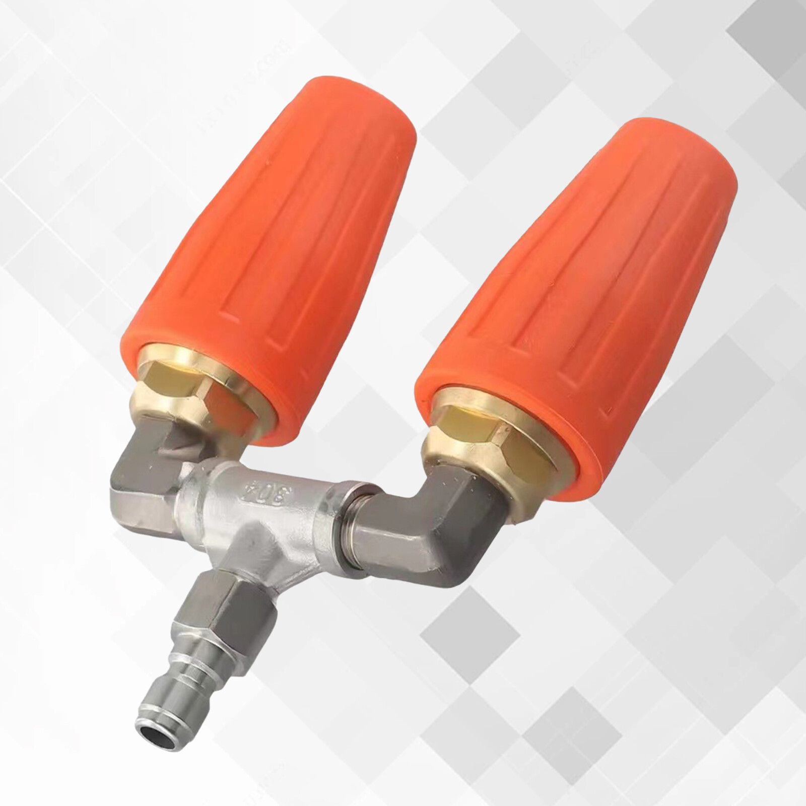 High-Pressure Washer Rotating Dual Turbo Nozzle Spray Tip1/4″ 4000PSI 4-6GPM