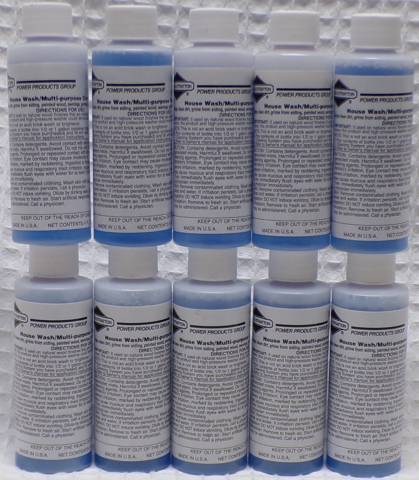 Lot of 10 Briggs Pressure Washer Concentrated House Wash / Multi-Purpose