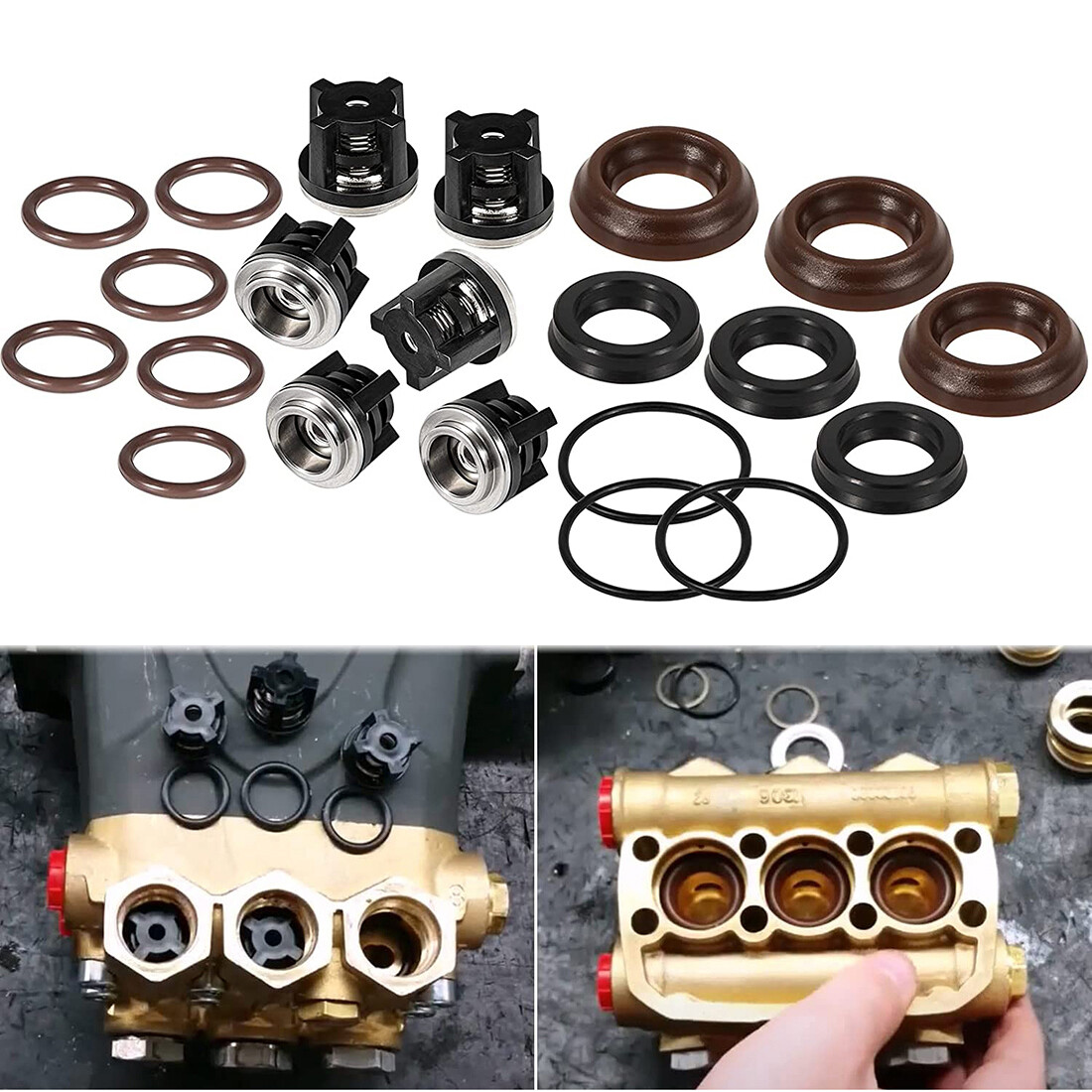 AR1828 Pump Check Valve & AR1857 Packing Kit Annovi Reverberi 18mm XR RK RKA RKV
