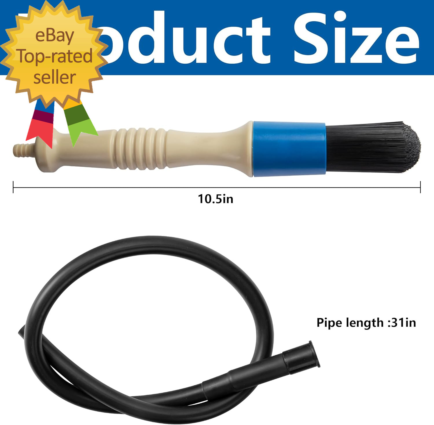 31 Inch Hose Wear Resistant Parts Cleaning Brush Parts Cleaner Flow through
