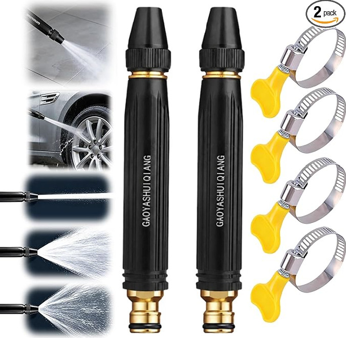Home High-Pressure Car Wash Nozzle Water Gun For Watering Plants and Vegetables