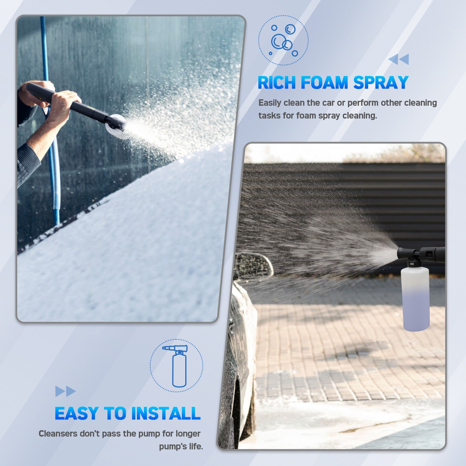 Pressure Washer 4500PSI 3.8GPM, 15-Level Touch Control, 4 Nozzles, for Yard