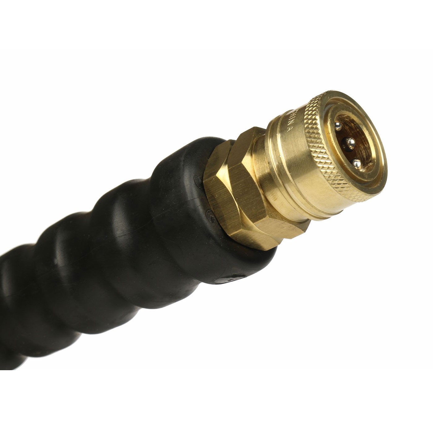 Schieffer 4000 PSI 3/8″ x 50 FT 1 Wire Rubber Pressure Washer Hose with Couplers