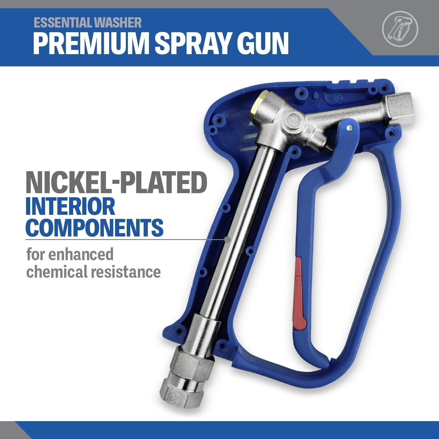 Reliable Compact Pressure Washer Gun – Stainless Steel Swivel – Stubby Design