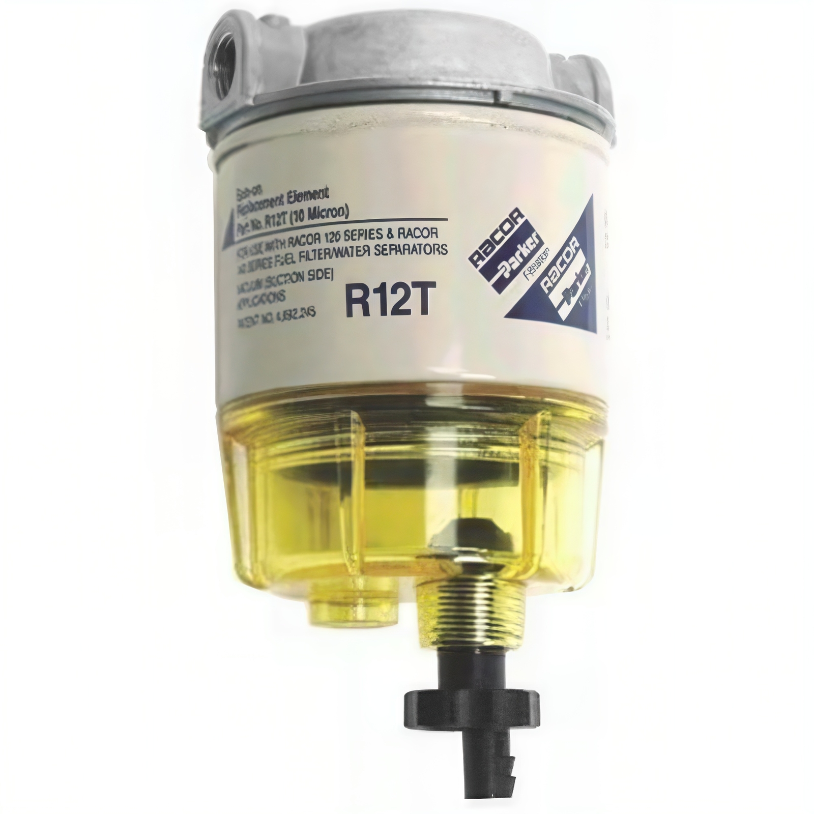 Racor Fuel Filter Water Separator Assembly, 10 Micron, 1/4 FPT Inlet/Outlet