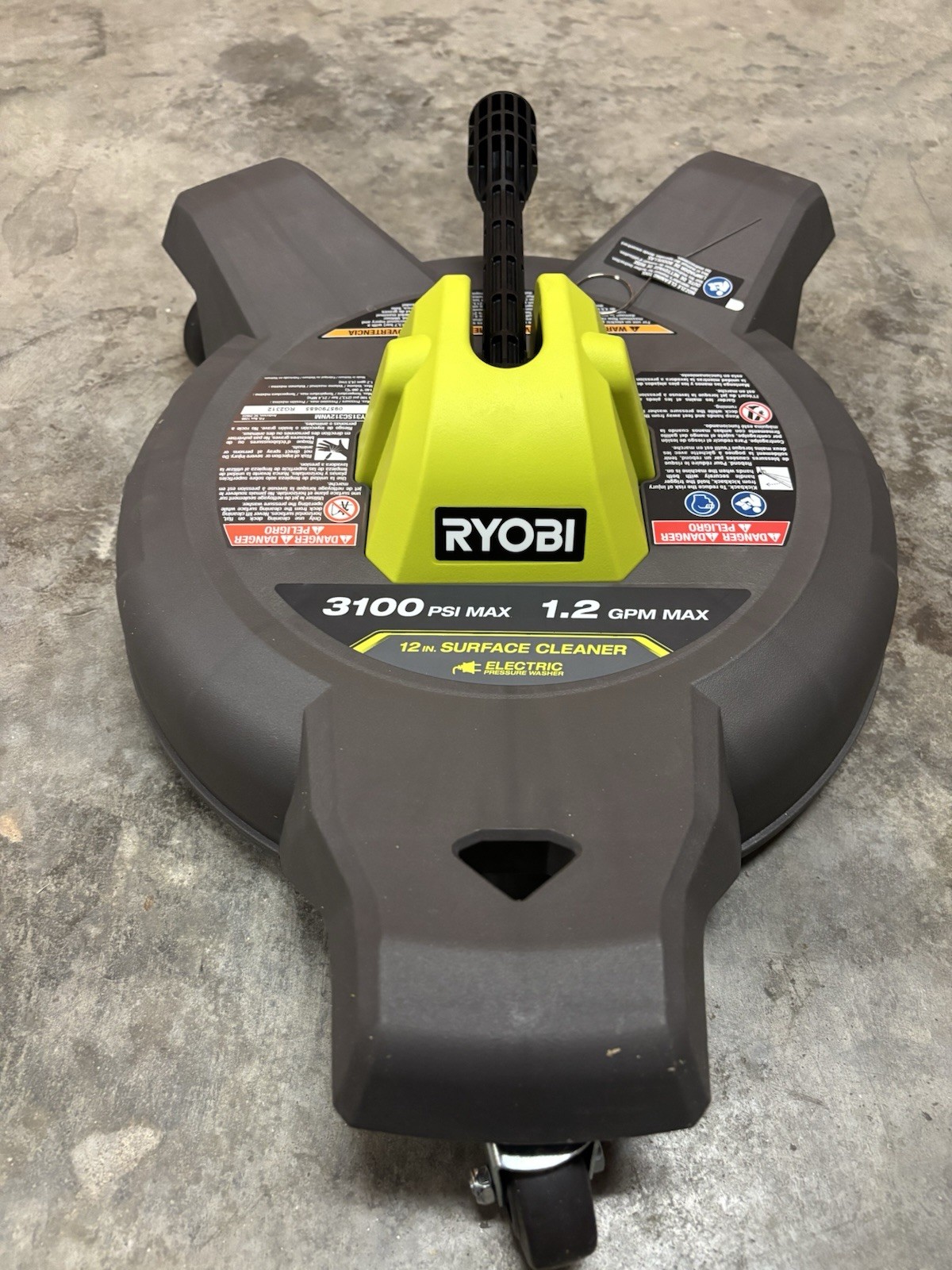 RYOBI 12 in. 3100 PSI Electric Pressure Washer Surface Cleaner R598