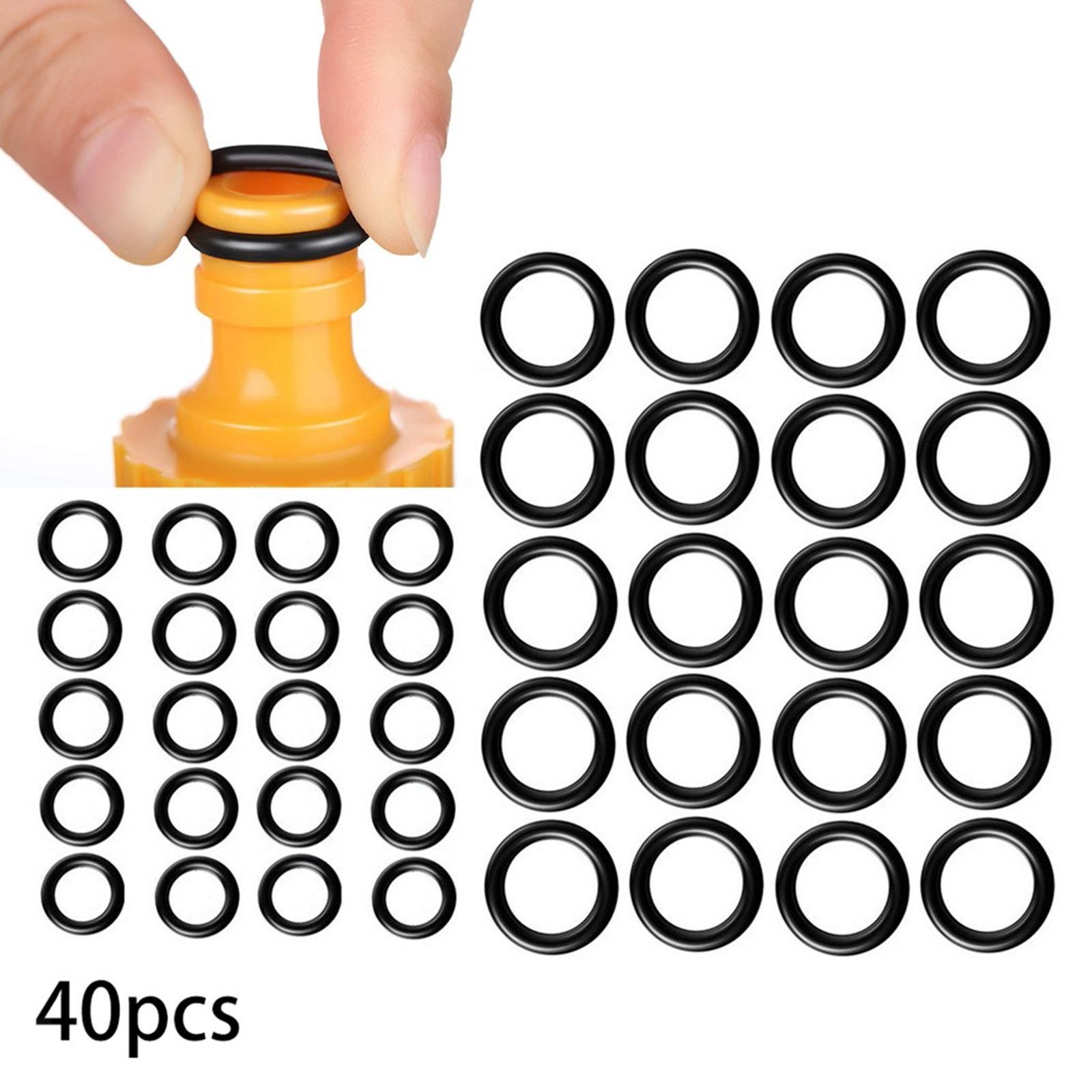 40Pcs O Ring Set Seal Rings 1/4 M22 3/8 Quick Connector Pressure Washer Gasket