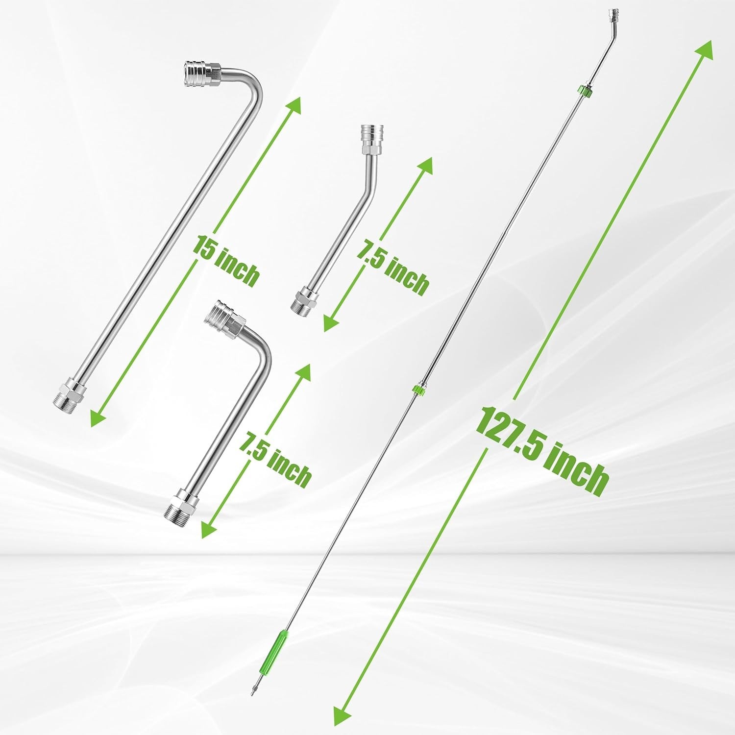 Pressure Washer Extension Wand, 120” Power Washer Wand Extension with Molded Gri