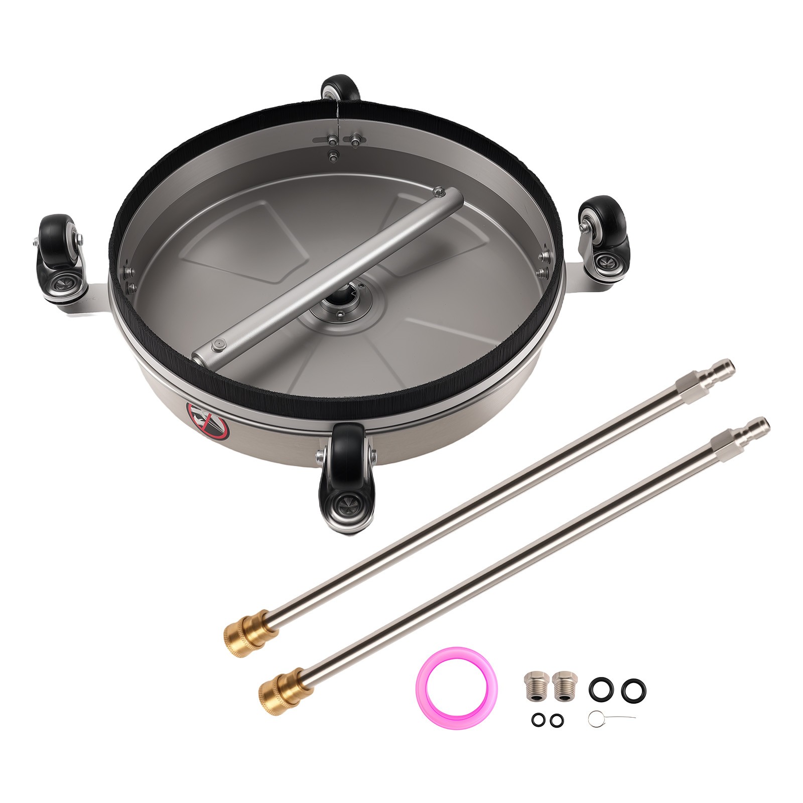 15″ Pressure Washer Surface Cleaner 4000 PSI 1/4″ Quick Connect w/ Dual Nozzle