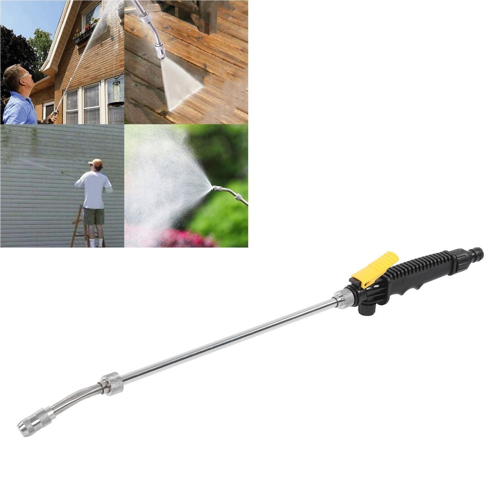 High Pressure Washer Gun Adjustable Sprayer 360 Degree Rotation Cleaner