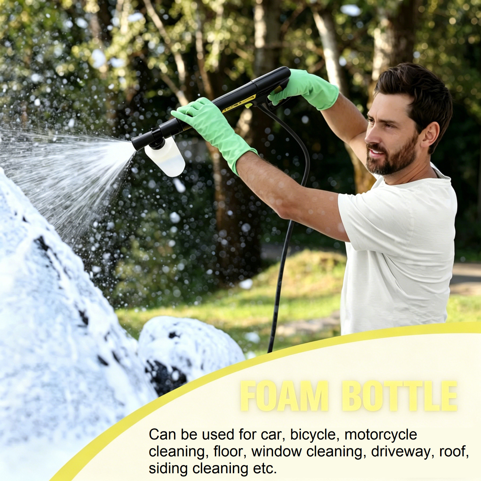 Electric Pressure Washer 4500PSI 3.2GPM with Adj-15-Level Touch Screen For car