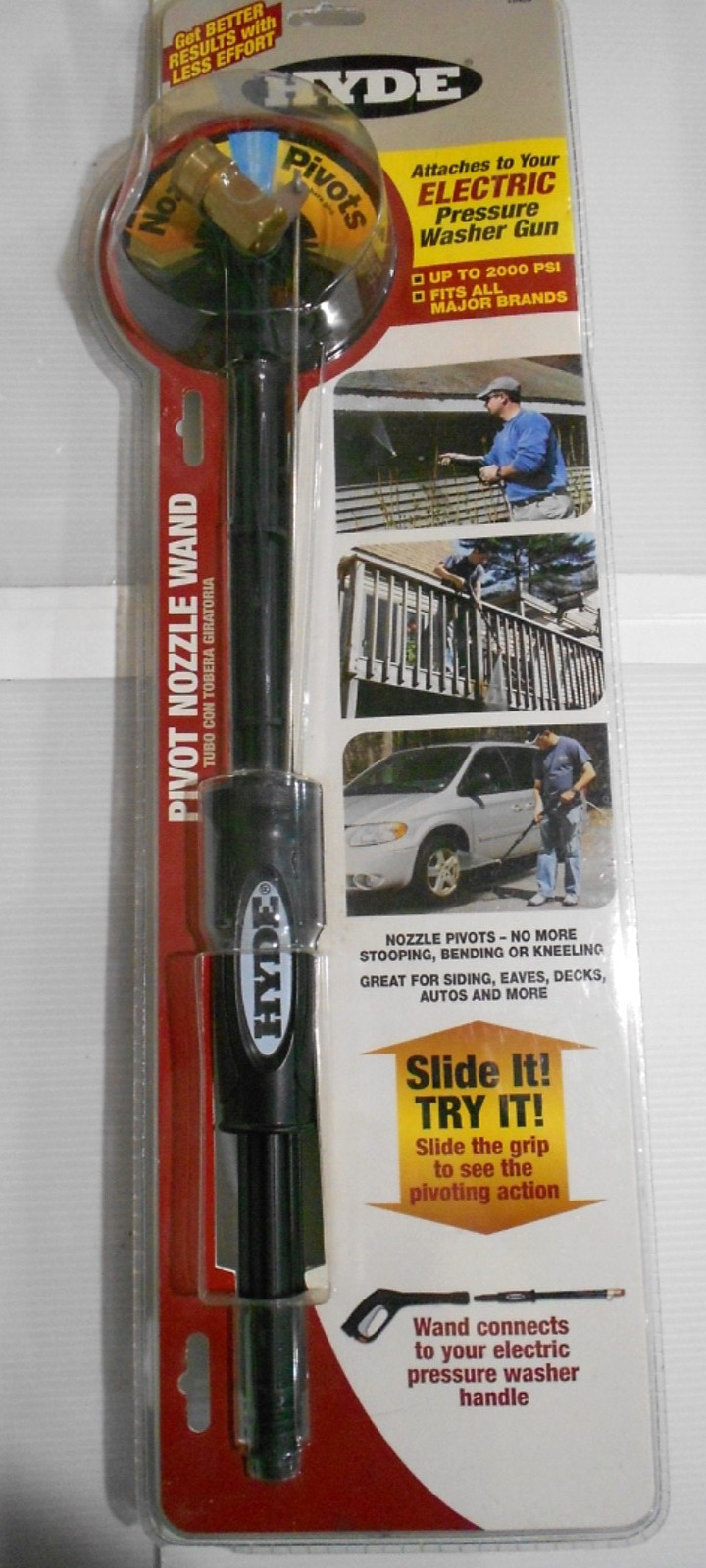 Hyde 28420 18″ Electric Pivot Nozzle Pressure Washer Wand