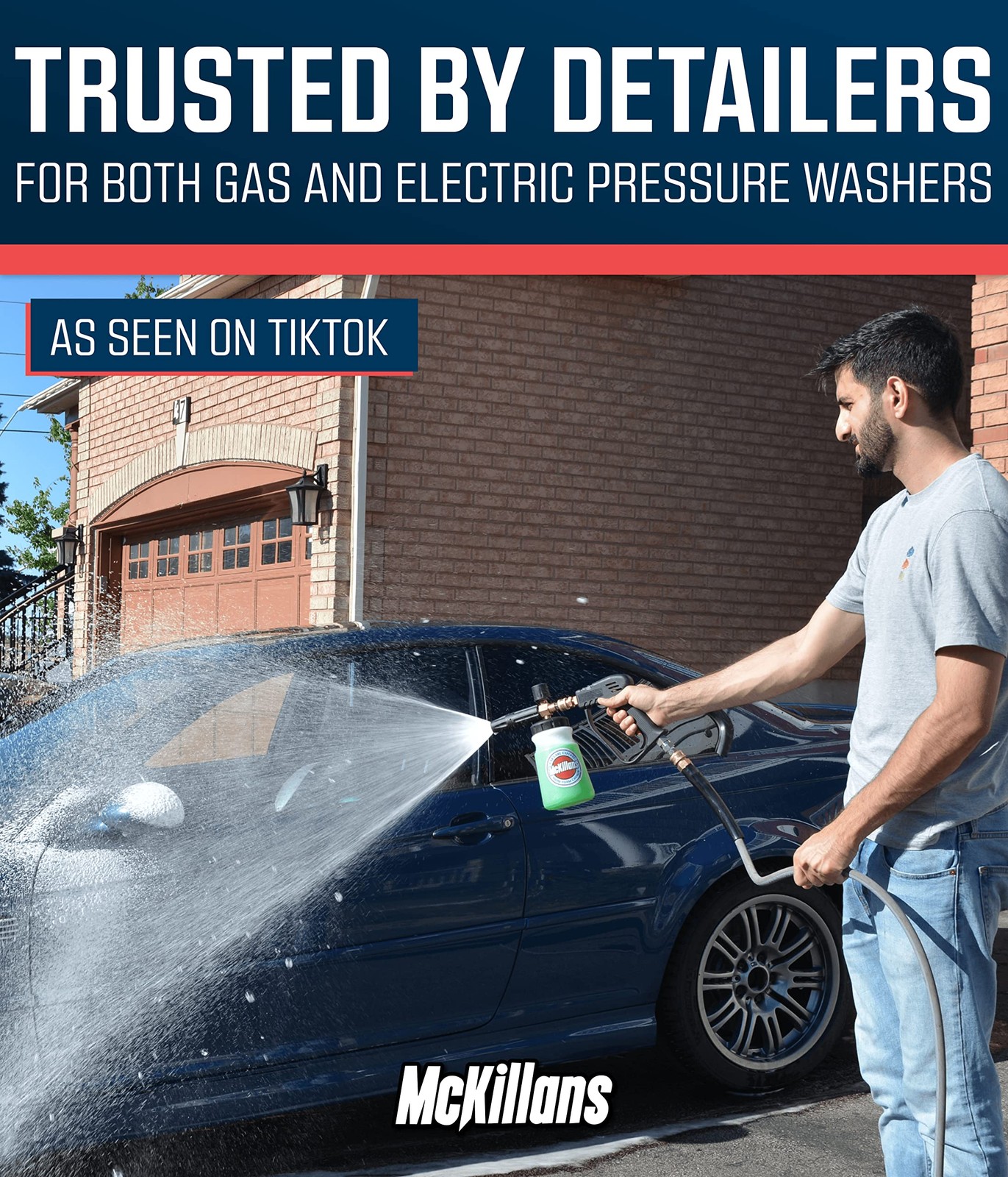 Foam Cannon for Pressure Washer (Wide Mouth) – Car Wash Snow Foam Cannon Lanc…