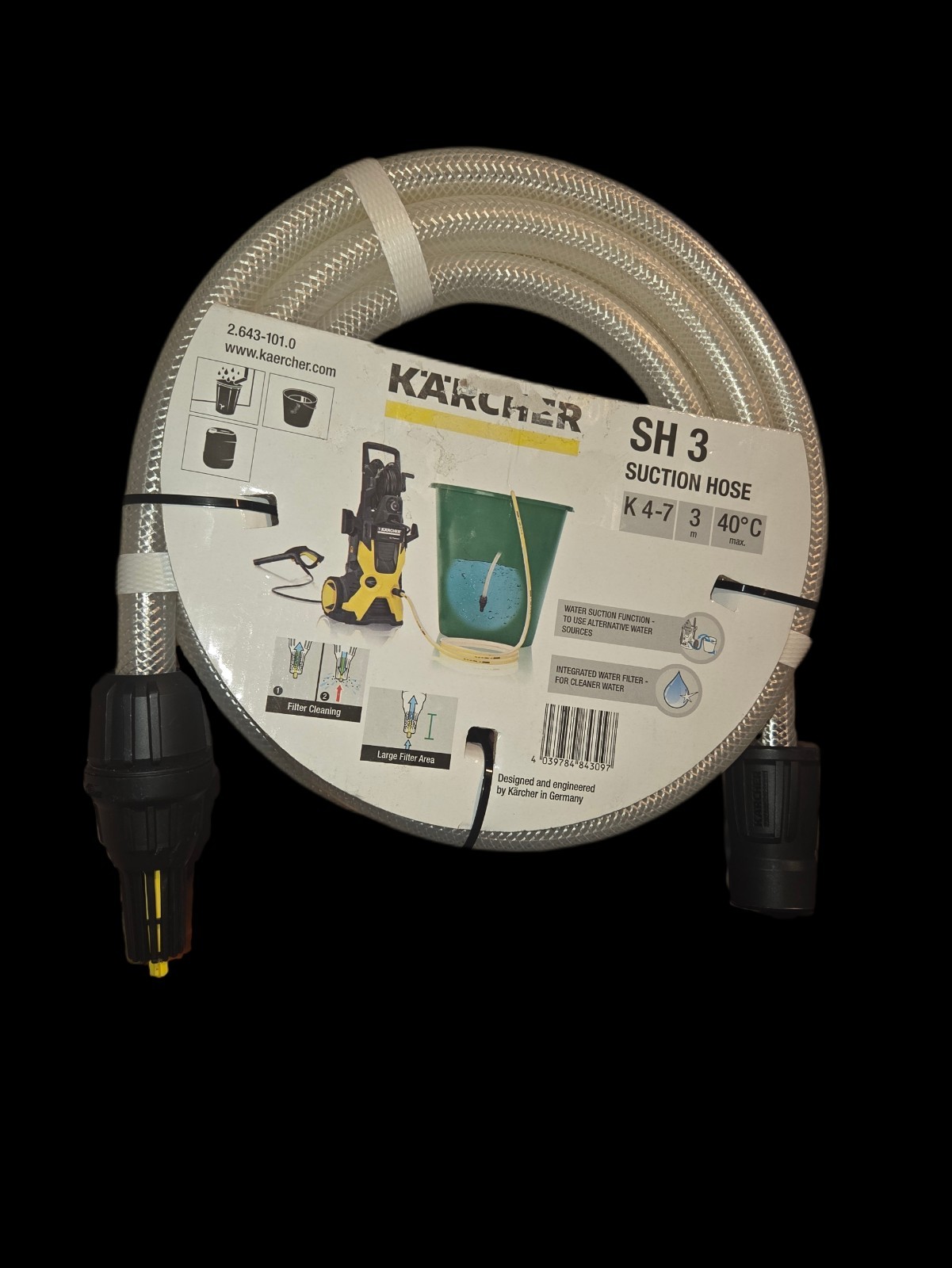 KARCHER SUCTION HOSE SH 3 FOR PRESSURE WASHER K4 TO K7 2.643-101.0