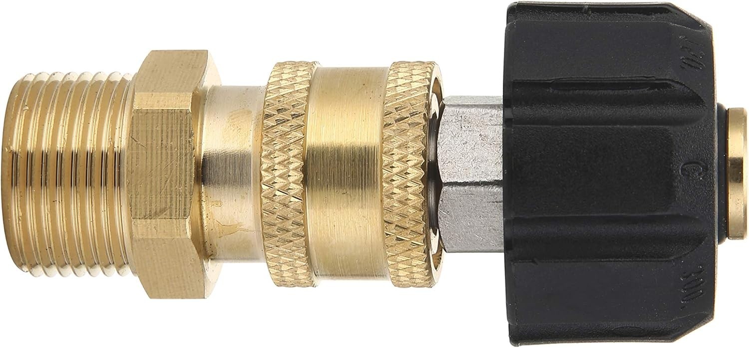 Pressure Washer Adapter Set, Gun to Wand, M22 to 1/4” Quick Connect