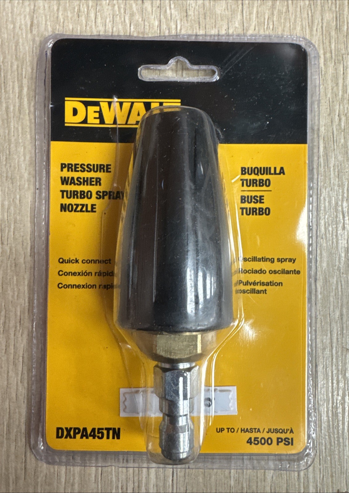 Dewalt DXPA45TN 4500 PSI Pressure Washer Turbo Spray Nozzle