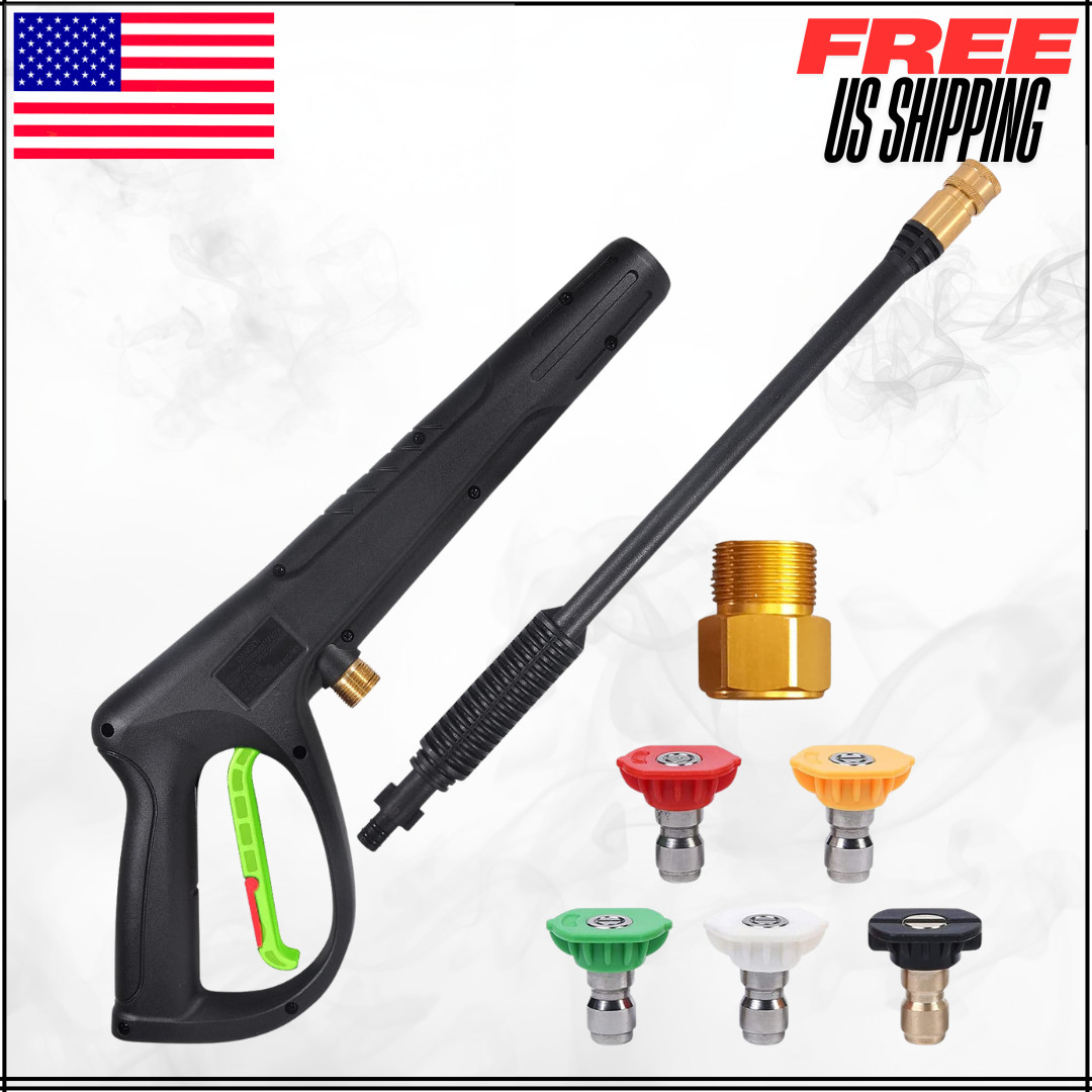 Pressure Washer Gun Extension Wand 5 Spray Nozzle Tips For Ryobi Karcher 5PC