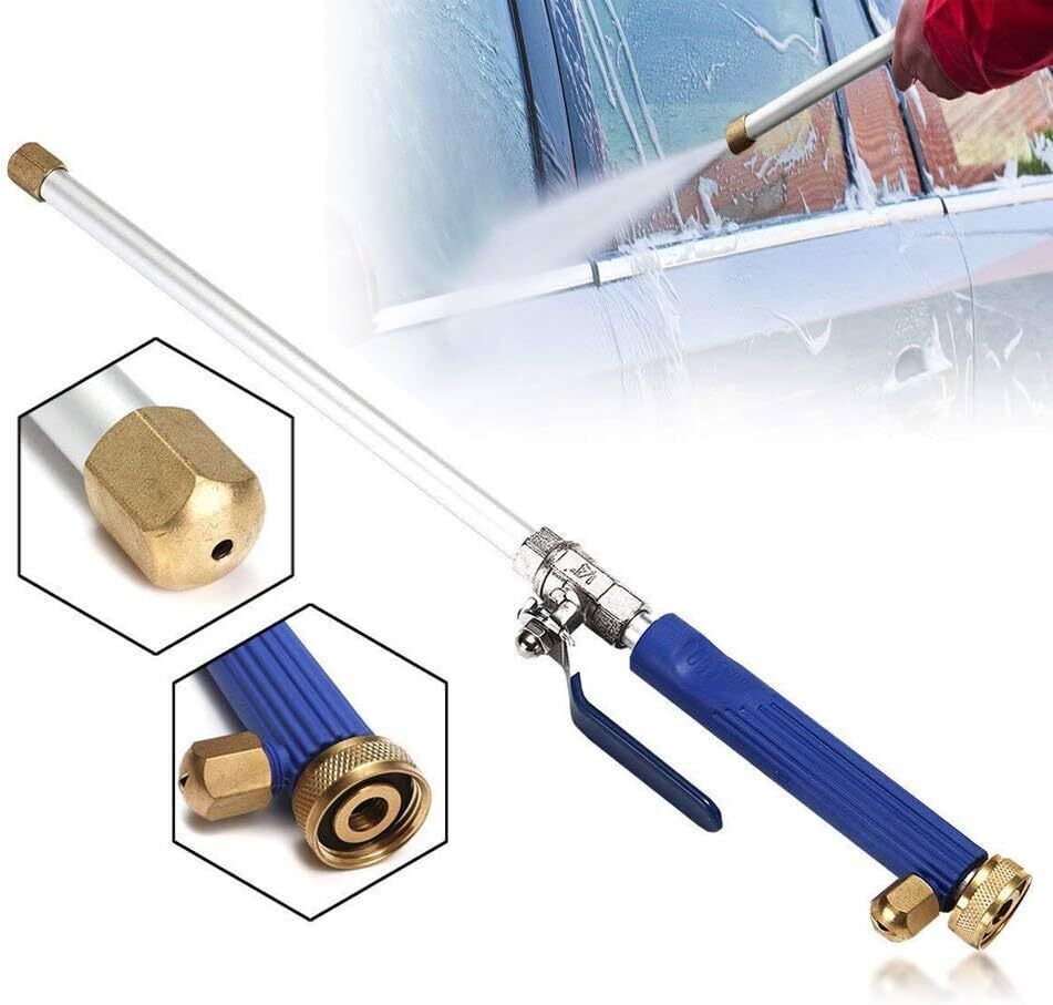 High Pressure Power Washer Sprayer Water Spray Gun Wand Garden Hose w/ 2 Nozzle