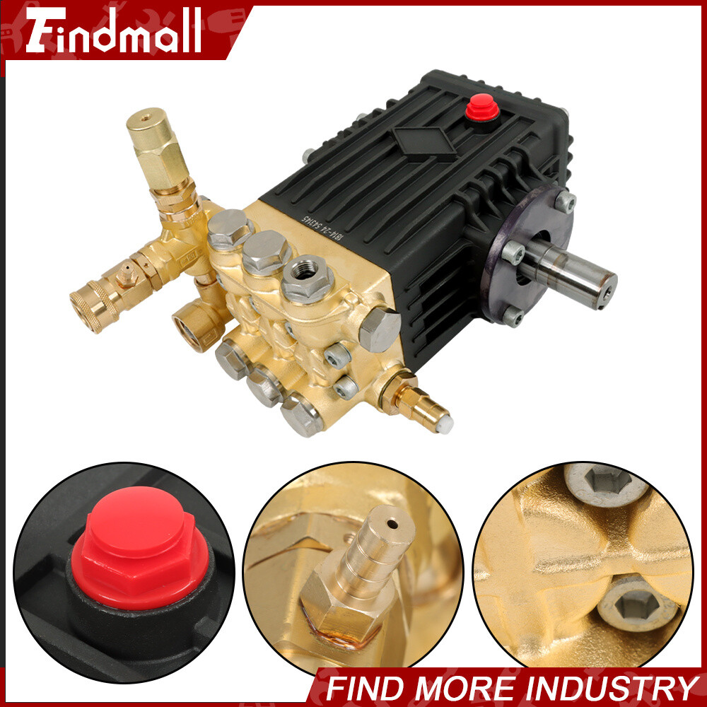 Findmall Pressure Power Washer Pump 24mm Solid Shaft 3600 PSI 4.9GPM Belt Drive