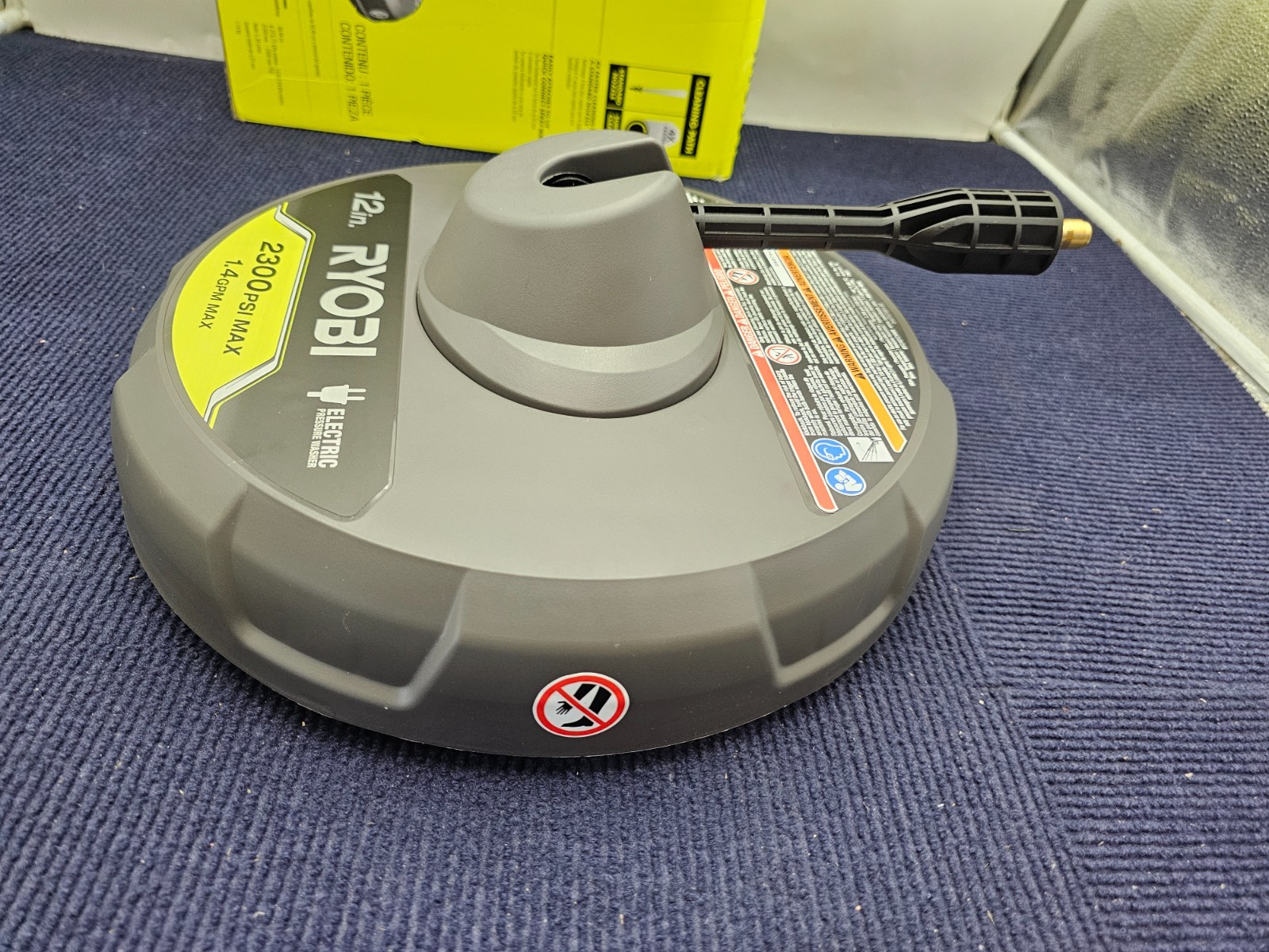 RYOBI RY31012 12 in. 2,300 PSI Electric Pressure Washer Surface Cleaner