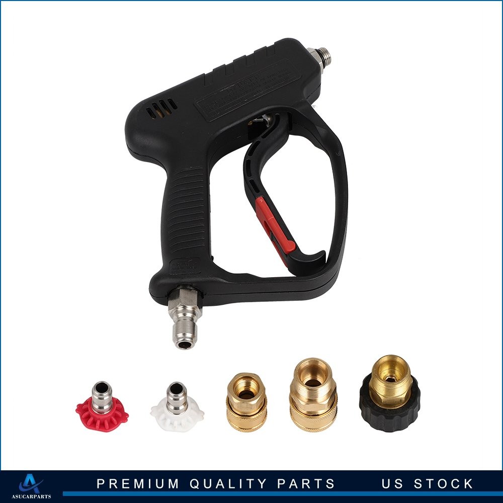 Short Pressure Washer Gun with Swivel High Pressure Water Handle W/ 3/8″ Male