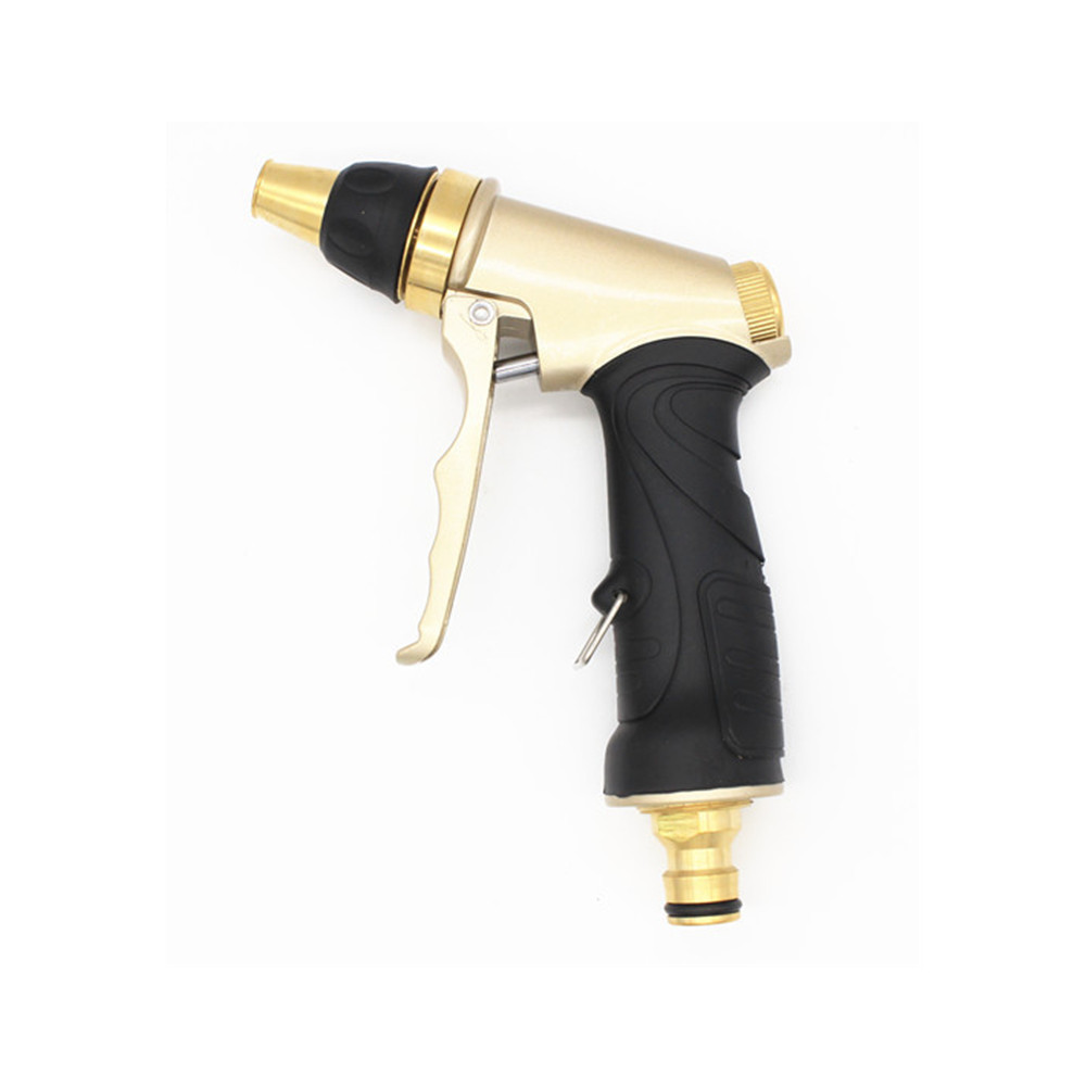Pure Copper High Pressure Car Wash Water Gun Home Car Wash Painted Golden Gun