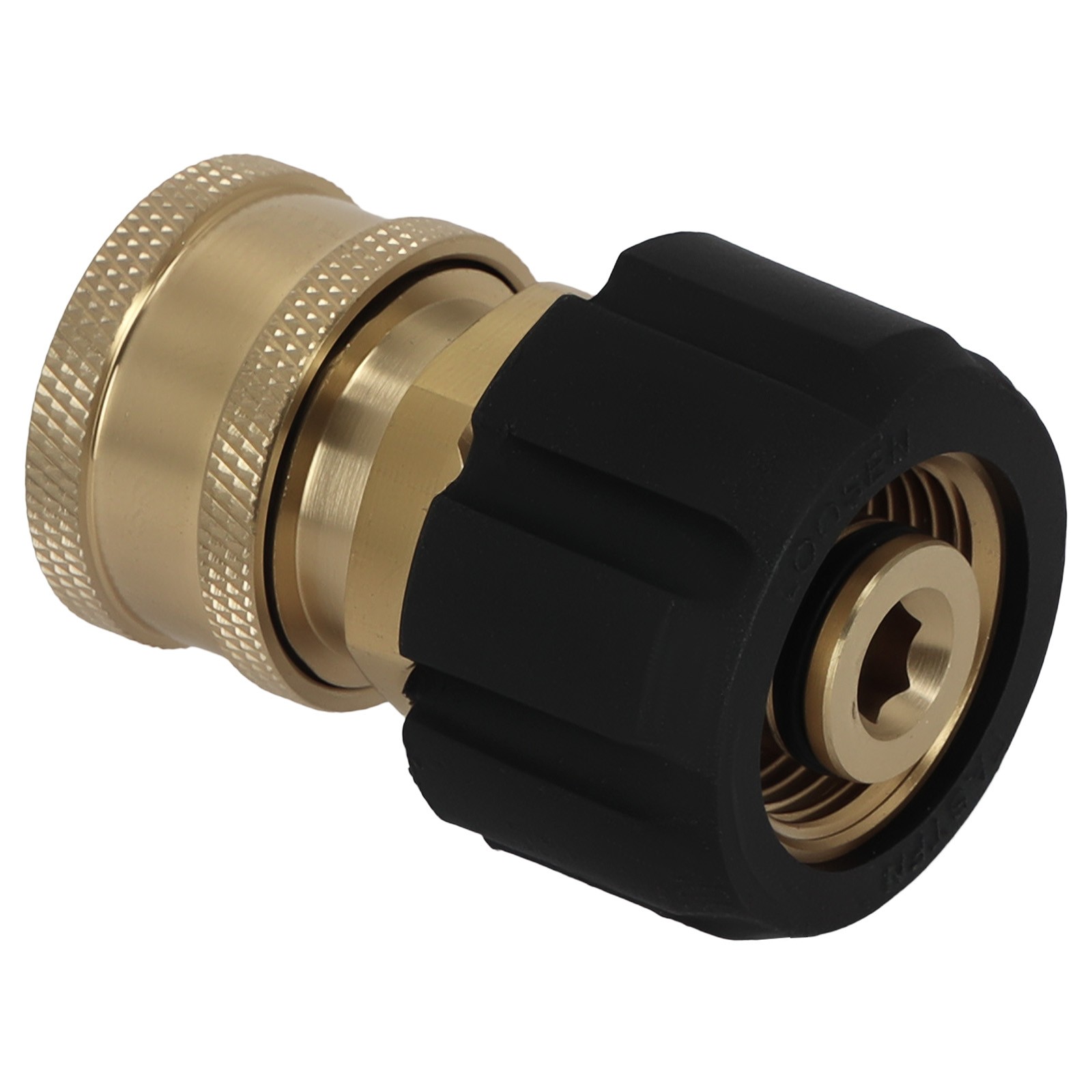 Pressure Washer Fitting Swivel M22-14mm to 3/8″ Quick Connect Brass 5000PSI 2Pcs
