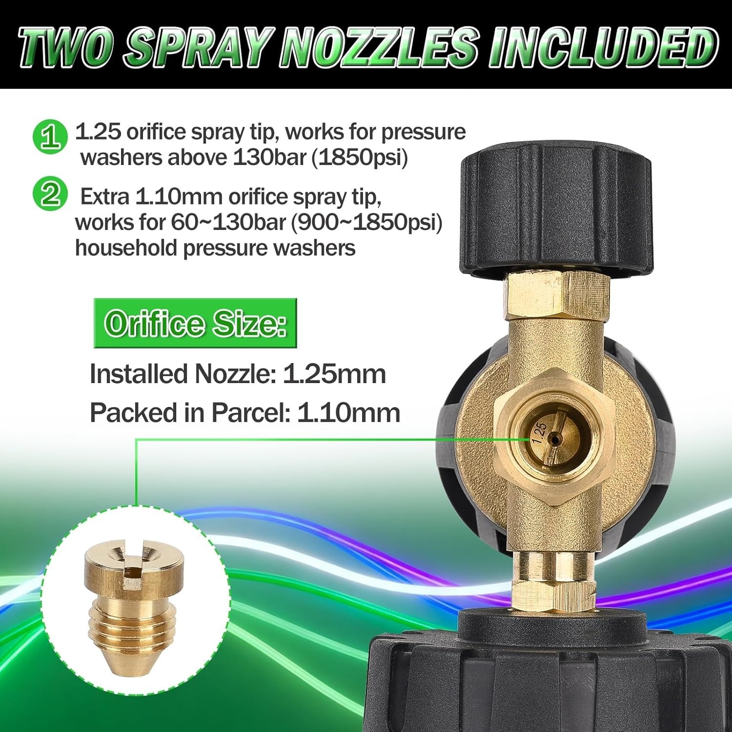 Brass Foam Cannon for Pressure Washers 34oz Car Snow Foam Blaster