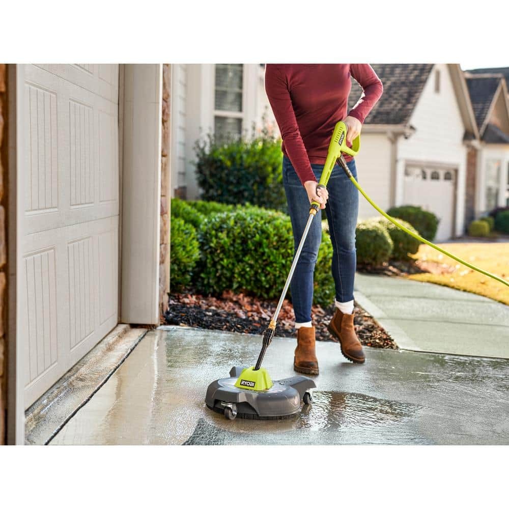RYOBI 12 in. 3100 PSI Electric Pressure Washer Surface Cleaner w/ Caster Wheels