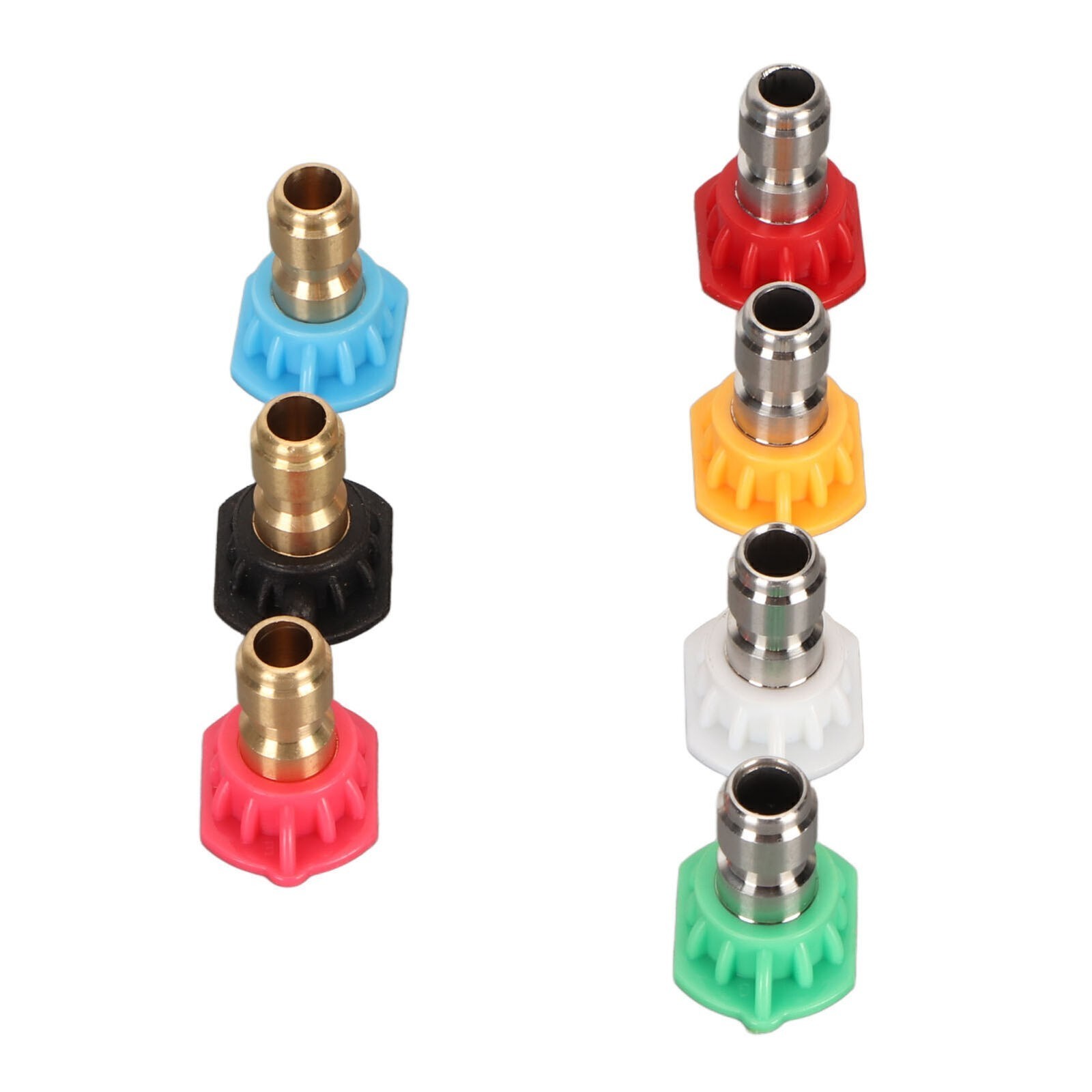 High Pressure Water Gun Nozzle 1/4 Inch 7 Colors Fan Shaped Multifunctional