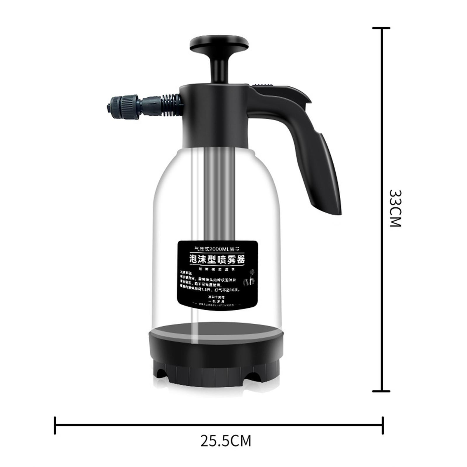 Car Wash Pump Manual Foaming Sprayer Hand Pressurized for House Cleaning