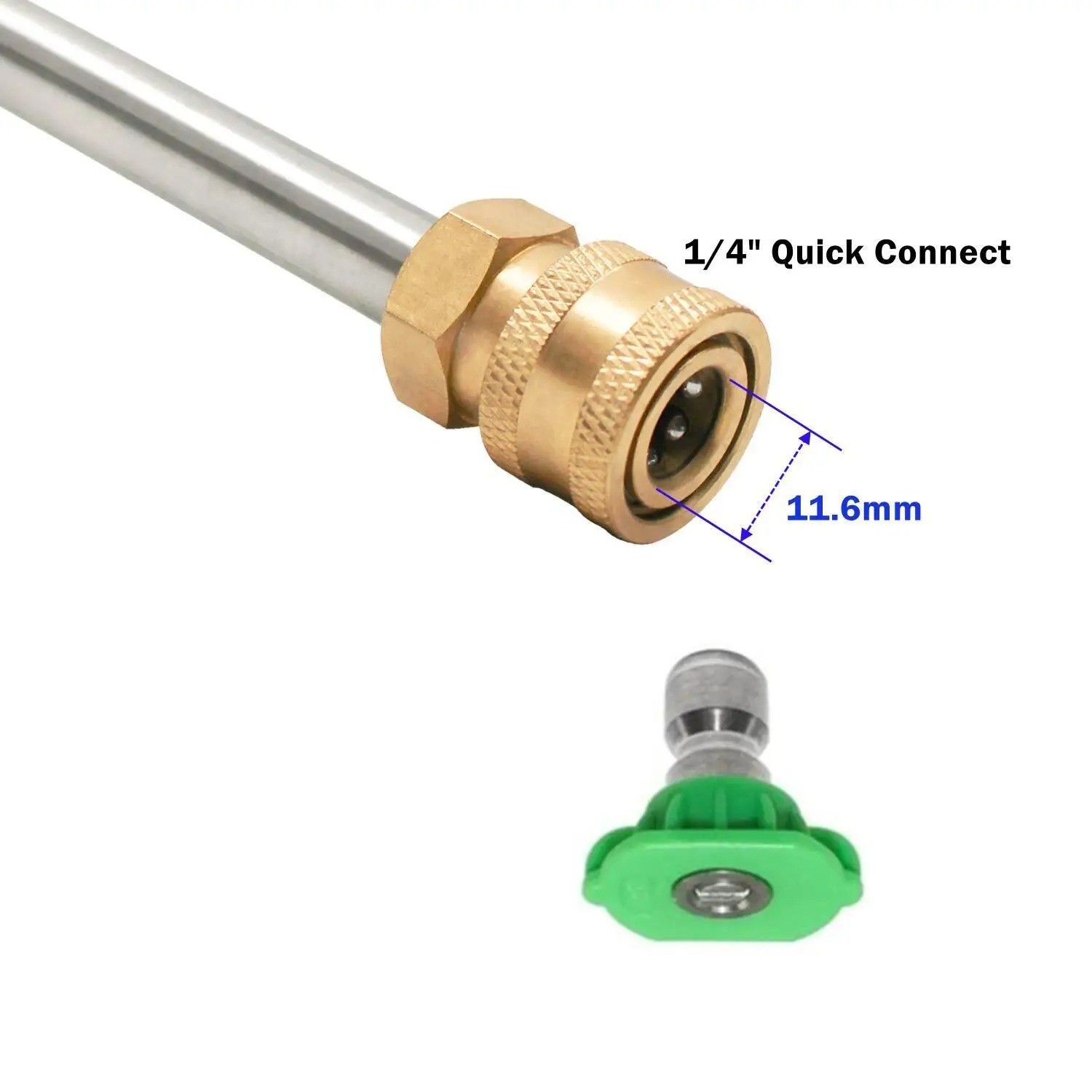 5pcs Pressure Washer Spray Tips Nozzles High Power Kit Quick Connect 1/4″ Set