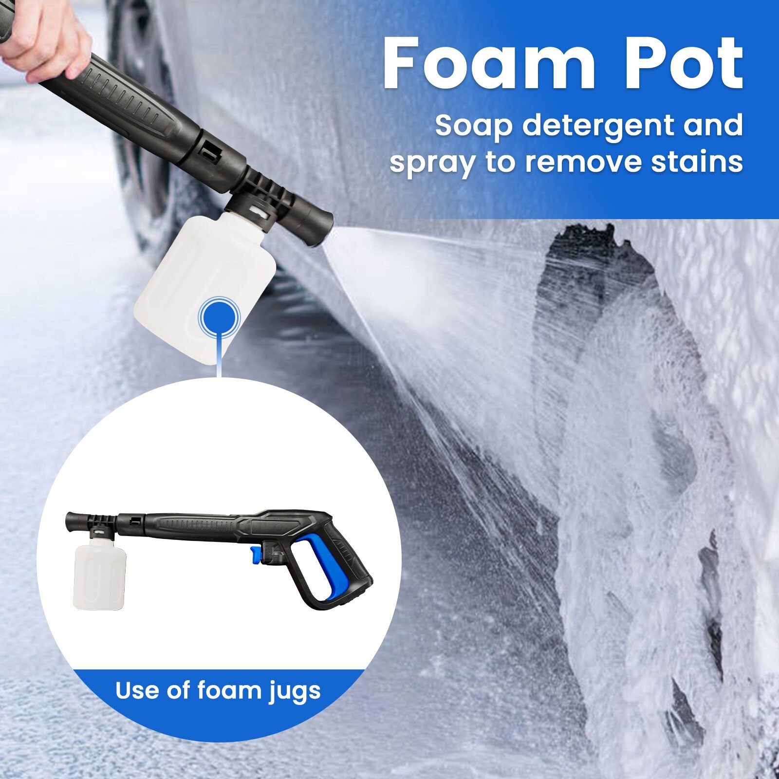 Electric Pressure Washer, Electric Power Washer with Rotatable Nozzles, 3200 PSI