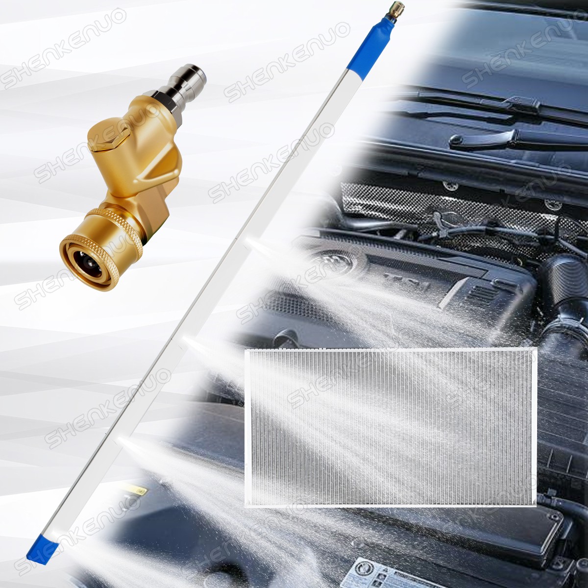 Radiator Cleaning Wand,Radiator Genie Water Air Cleaning Wands,Radiator Cleaner