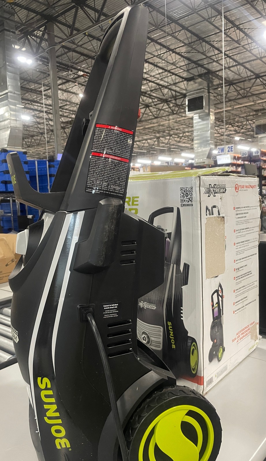 SUN JOE SPX3000®-XT1 XTREAM ELECTRIC PRESSURE WASHER 2200 PSI – BLACK/GRAY