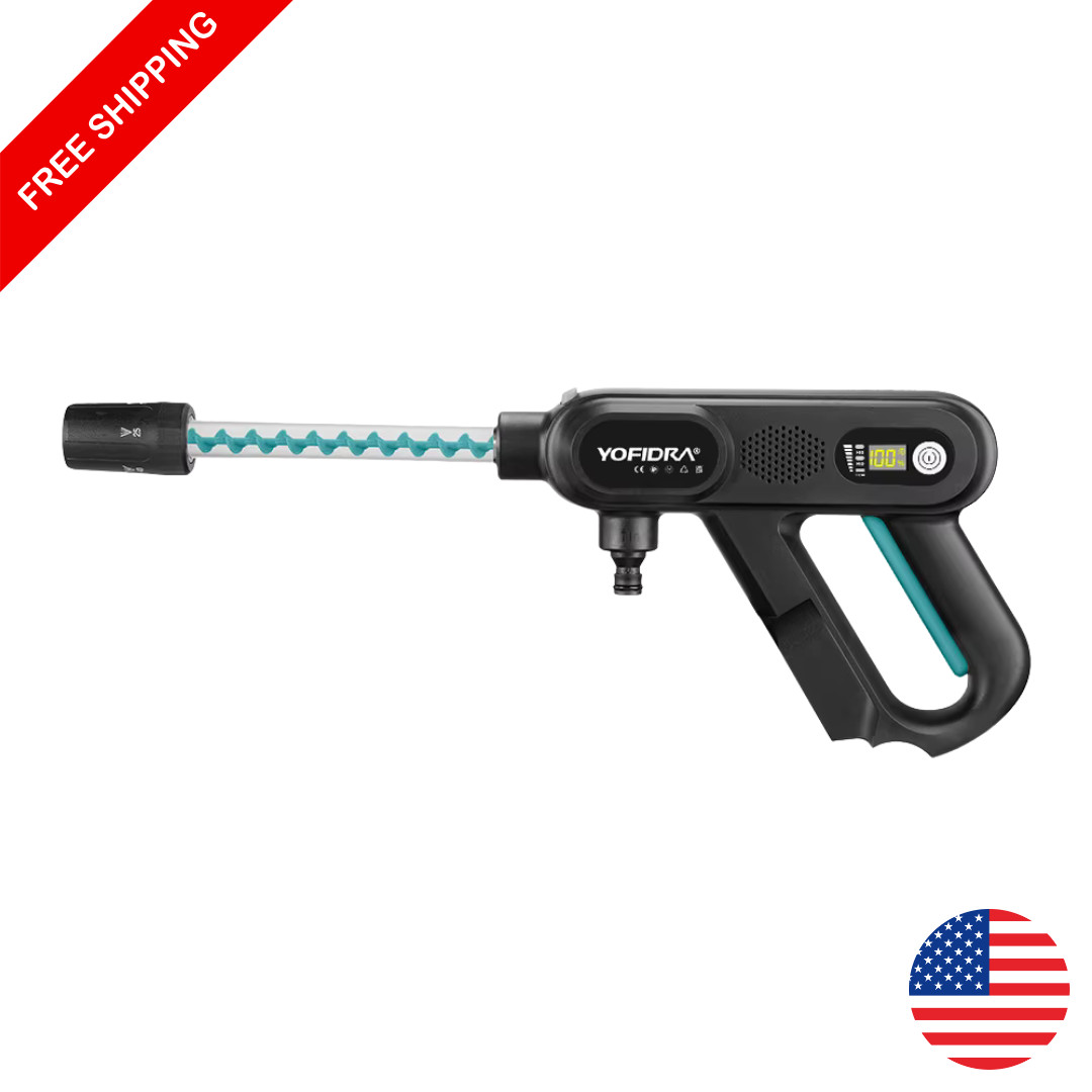 5-in-1 Brushless Cordless Car Pressure Washer 220Bar Makita 18V Battery