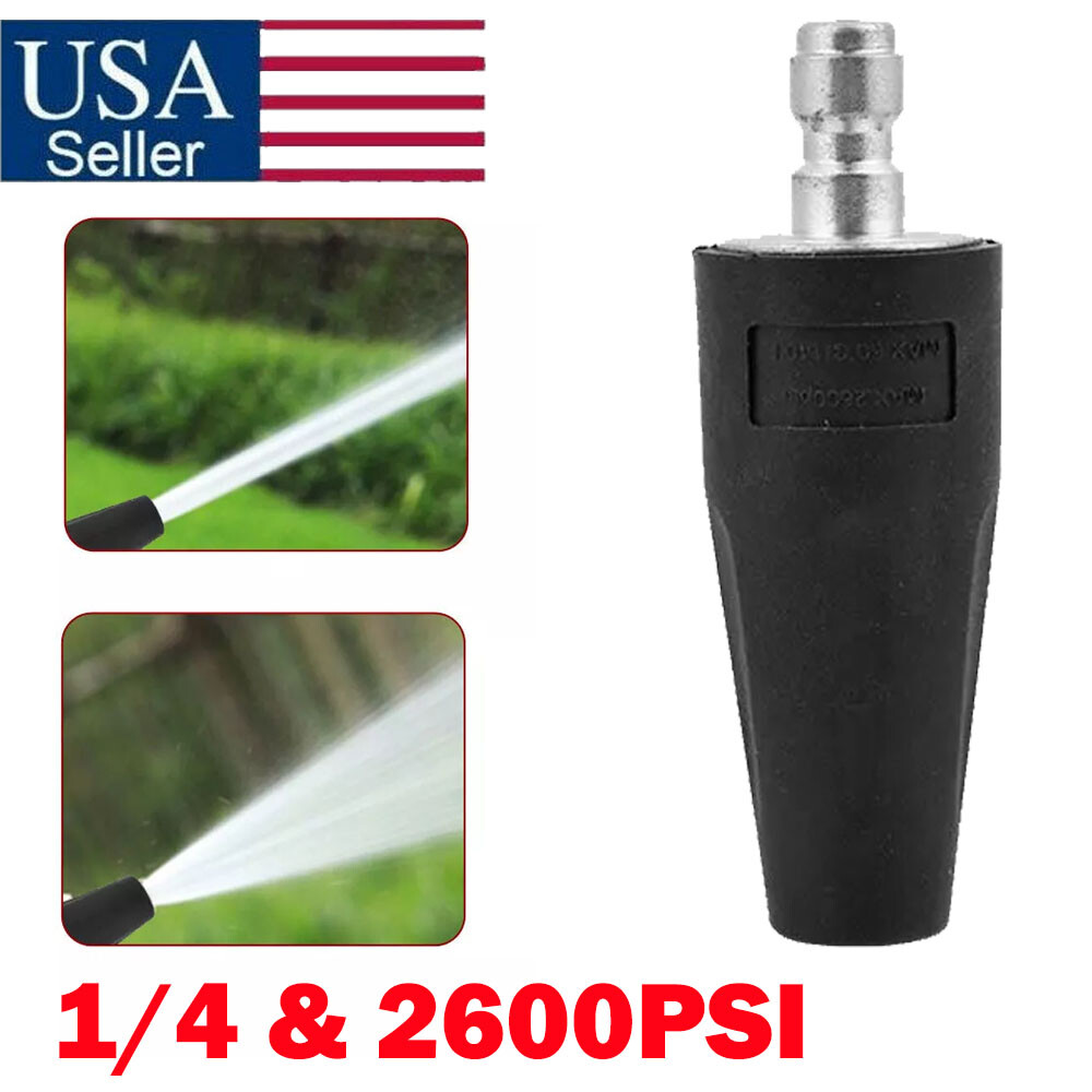 High Pressure Washer Jet Wash Dirt Blaster Rotating Turbo Nozzle Spray Tip NEW