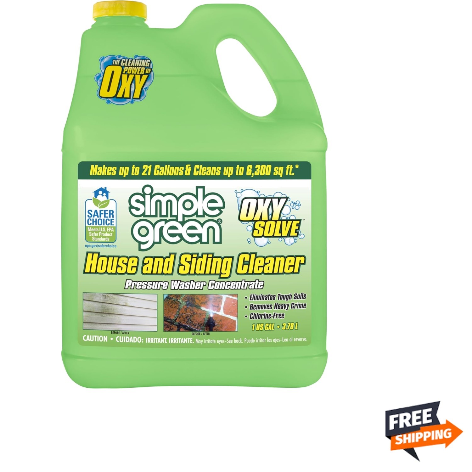 Pressure Washer Cleaner Concentrate Non-toxic House Siding Vinyl Aluminum Wood