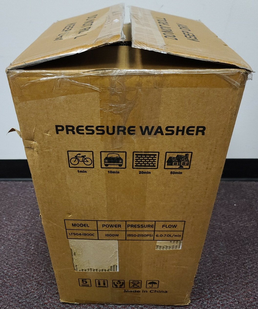 1800W High Pressure Cleaner Powerful Washer Washing Machine 1850-2150PSI OPENBOX