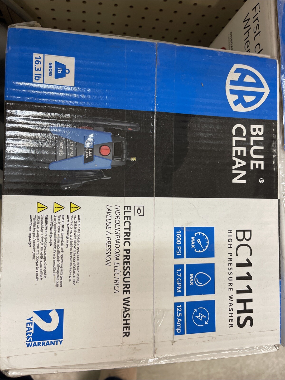 AR Blue Clean BC111-HS 1600 psi Electric 1.7 gpm Pressure Washer