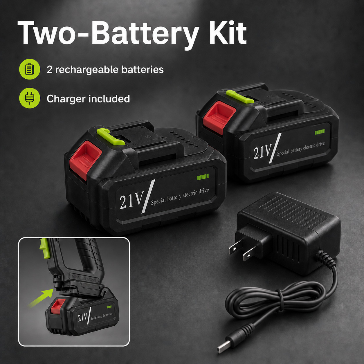 21V Cordless Pressure Washer Portable Power Cleaner Car Wash w/ Battery & Case