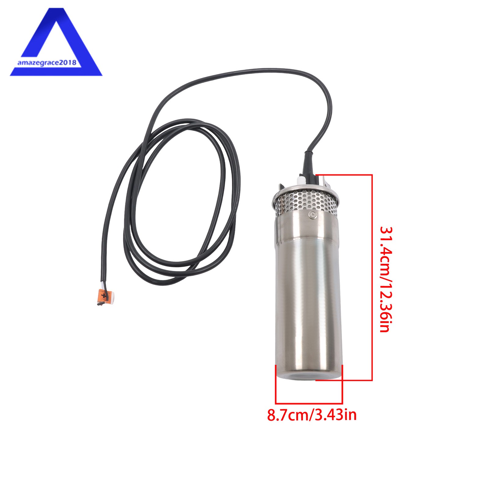 24V DC Submersible Deep Well Water Pump 3.2GPM 230FT Solar Water Pump Stainless