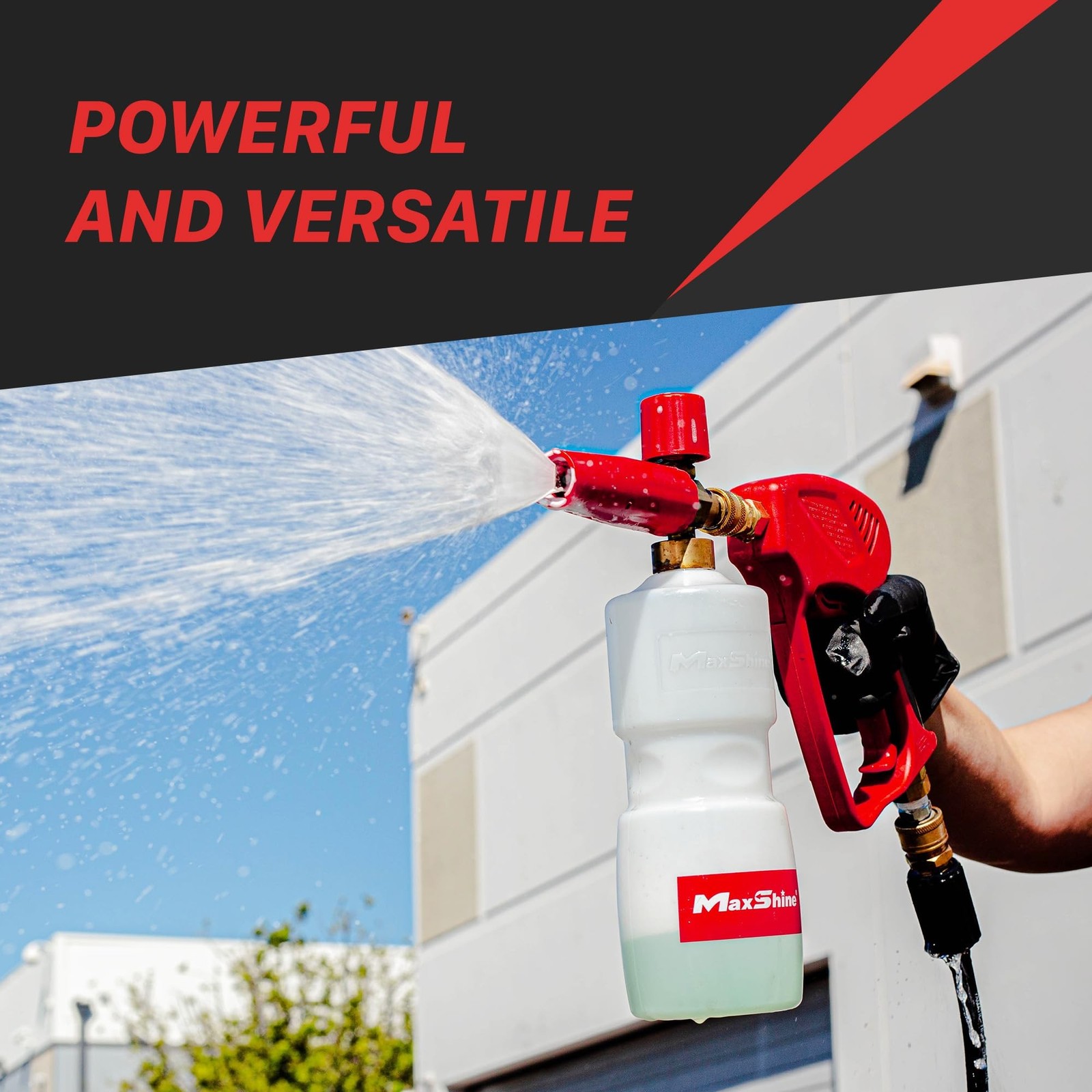 Maxshine Universal Snow Foam Cannon w/Wall Mount – 1/4” Quick Connect Premium…