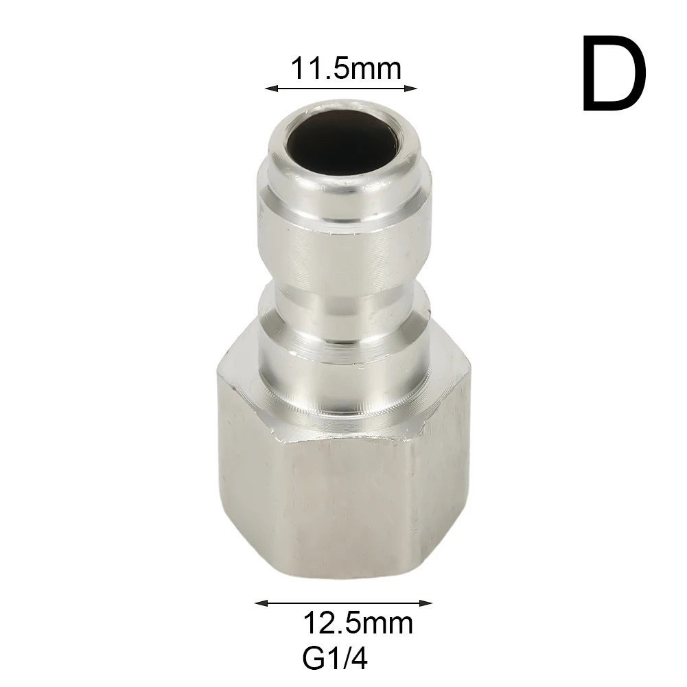 1Pc 1/4 Inch Male Fitting Quick Release Adapter Pressure Washer Connector Coupli