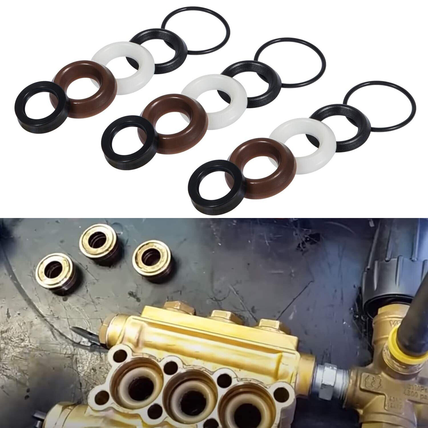 Comet ZWD ZWD-K Pump Seals 5019.0064.00, 5019006400 Pressure Washer Seal Kit